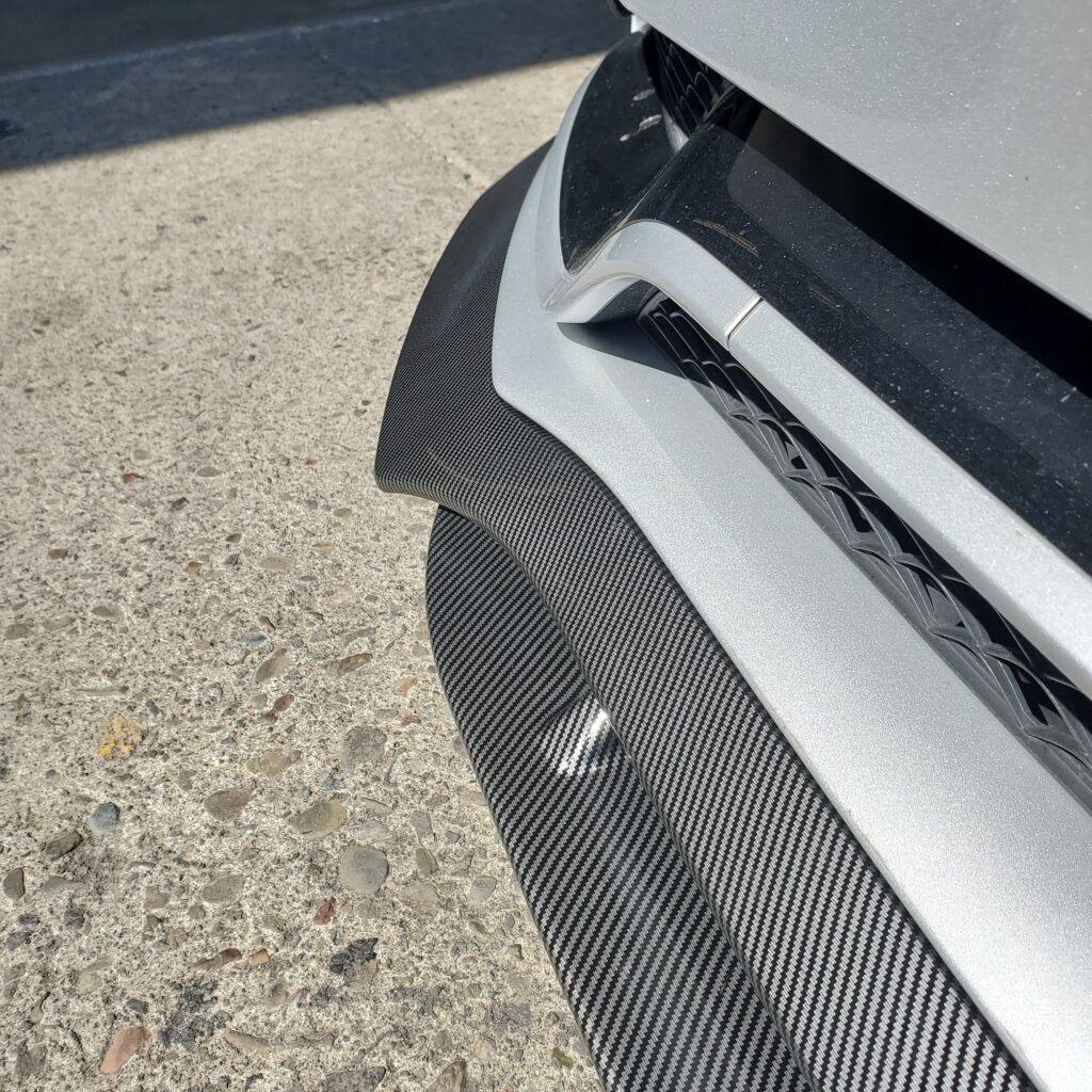 mercedes benz c63s ninte front spoiler in carbon fiber
